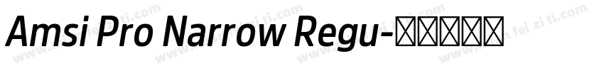Amsi Pro Narrow Regu字体转换